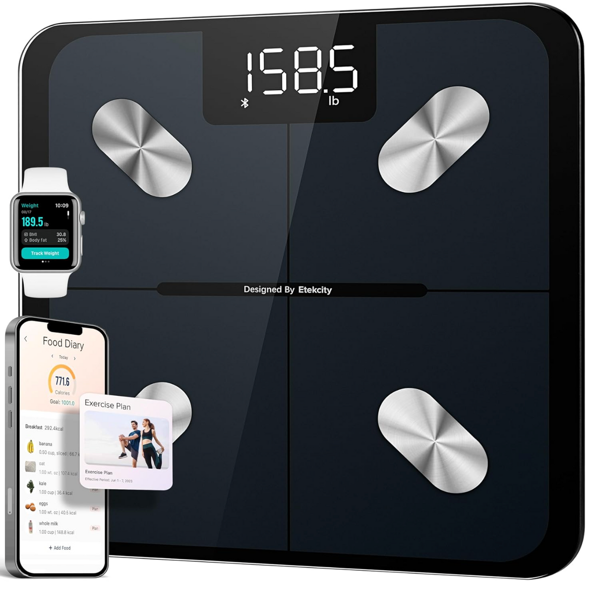 Etekcity Smart Scale for Body Weight, Body Fat and BMI, FSA Eligible
