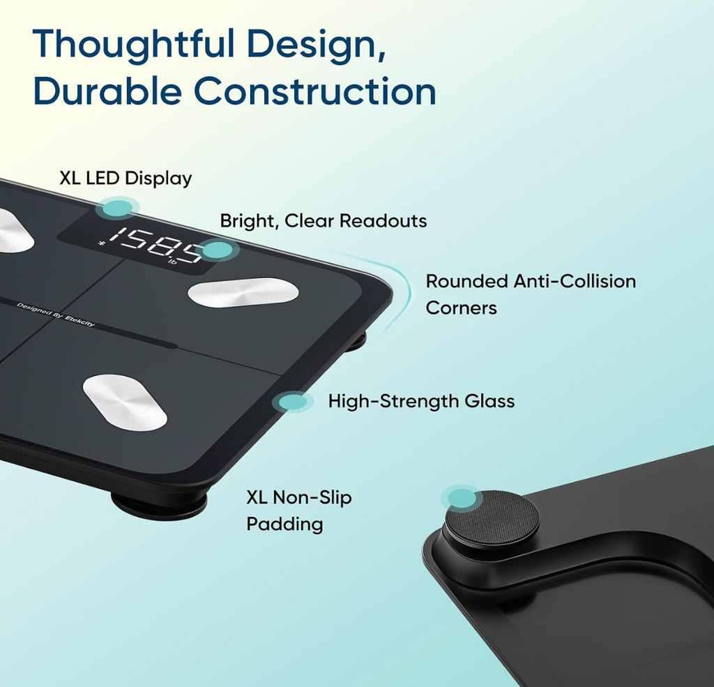 Etekcity Smart Scale for Body Weight, Body Fat and BMI, FSA Eligible