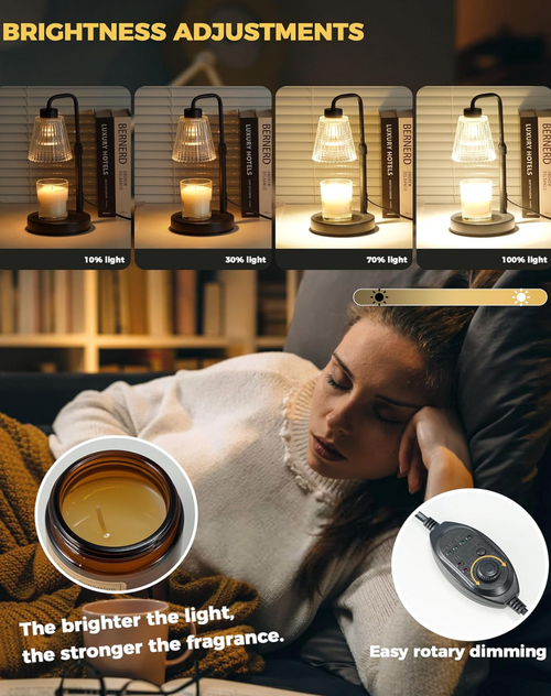 Candle Warmer Lamp with Timer, Birthday Gifts for Women Home Decor