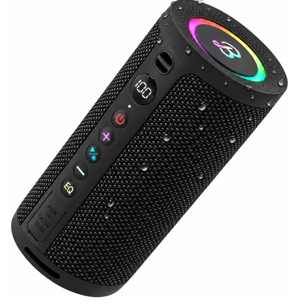 BassBloom ROAR 3 Portable Bluetooth Speaker,IPX6 Waterproof,20W