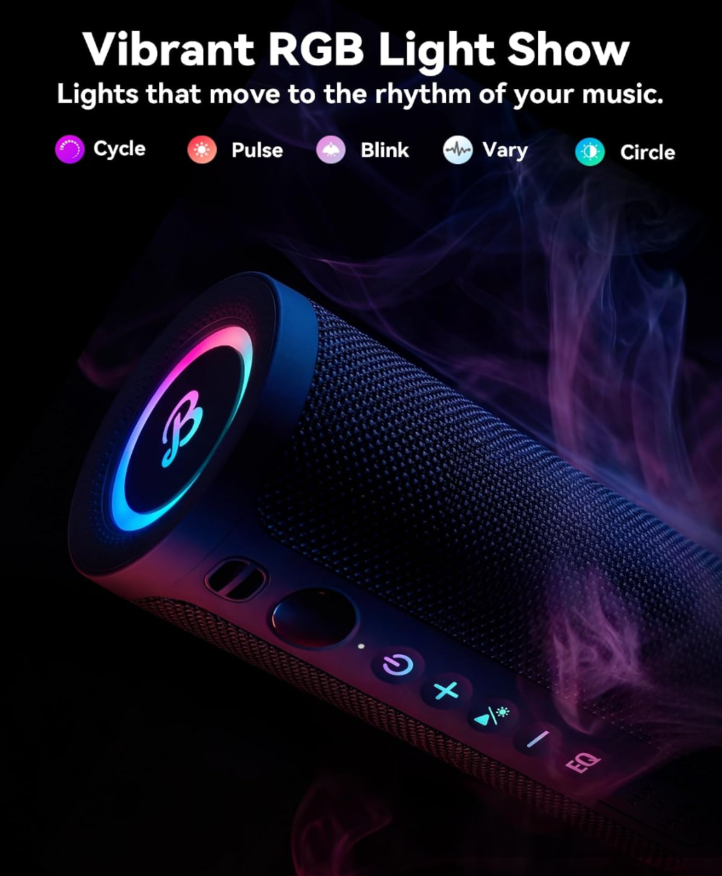 BassBloom ROAR 3 Portable Bluetooth Speaker,IPX6 Waterproof,20W