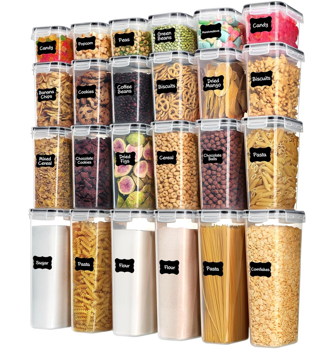 Vtopmart Airtight Food Storage Containers with Lids, 24 pcs