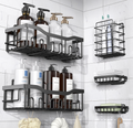 5 Piece Adhesive Shower Caddy Set